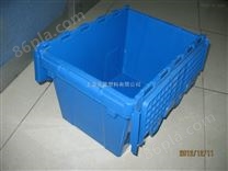 供应标准防尘洗箱 带盖斜插箱 上海塑料周转箱
